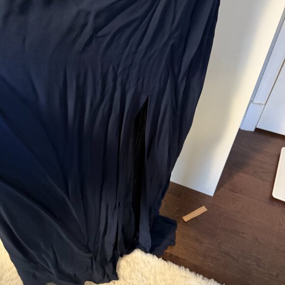 Reformation Ingrid Dress Navy - NWT - Size 12 - Picture 2 of 4